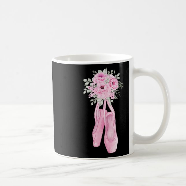 Taza De Café Ballerina Pointe Shoes Fllet Ballet Bailarina Spri (Derecha)
