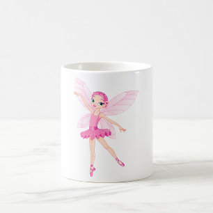 Taza De Café Ballerina Rosa Elegante Para Los Amantes Del Baile