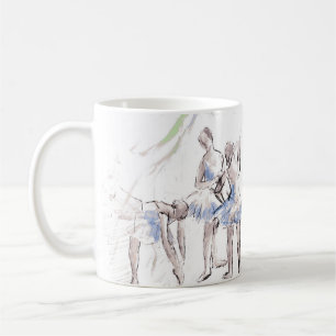 Taza De Café Ballet acuático bailando Ballerina