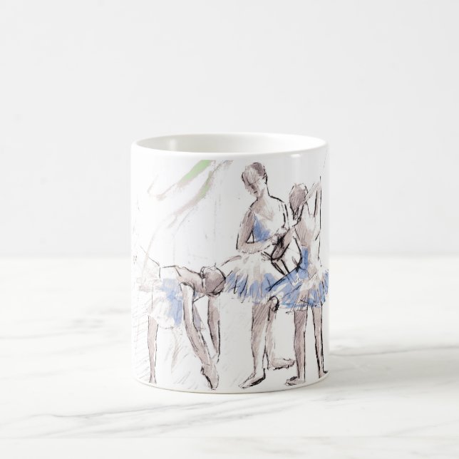 Taza De Café Ballet acuático bailando Ballerina (Centro)