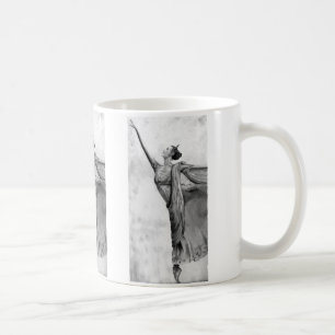 Taza De Café Ballet de bailarina de balanza de baloncesto