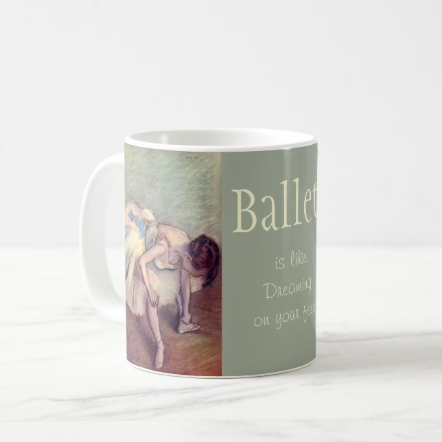 Taza De Café Ballet de Degas: Arte y presupuesto (Anverso izquierdo)