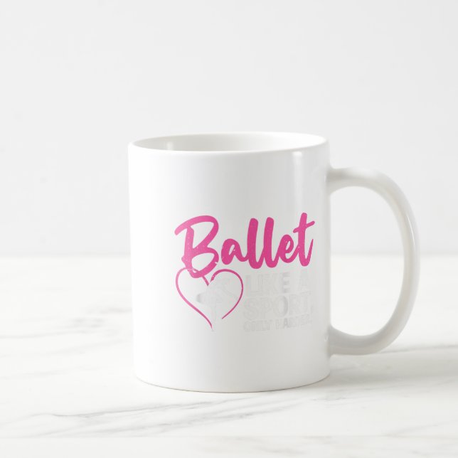 Taza De Café Ballet de Guay: Bailarina de ballet para mujeres (Derecha)