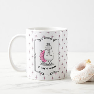 Taza De Café Ballet divertido Ballerina Princesa Poodle Perro (