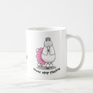 Taza De Café Ballet divertido Ballerina Princesa Poodle Perro (