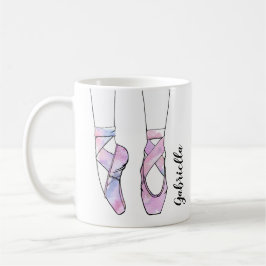 Taza De Café Ballet rosa personalizado Ballerina