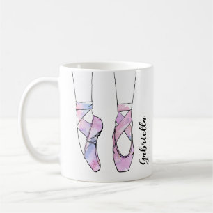 Taza De Café Ballet rosa personalizado Ballerina