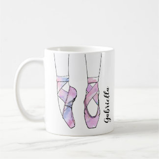 Taza De Café Ballet rosa personalizado Ballerina