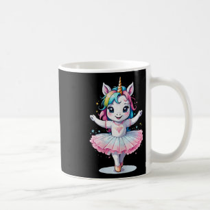 Taza De Café Ballet Y Ballerín De Unicornio, Único Y Moderno