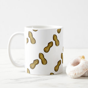 Taza De Café Ballpark Peanuts Nutty Nut Print Foodie Snack