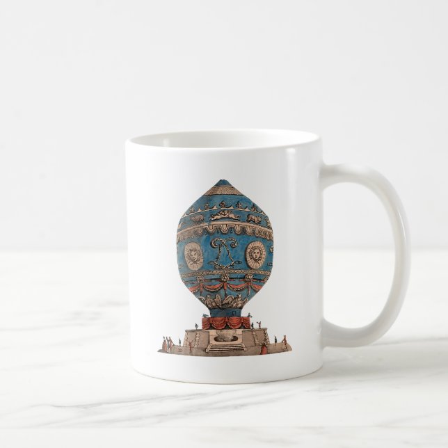 Taza De Café Balón de aire caliente de Montgolfier Aerostatique (Derecha)