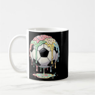 Taza De Café Balón de fútbol con goteo de helado Niños Niñas Fú