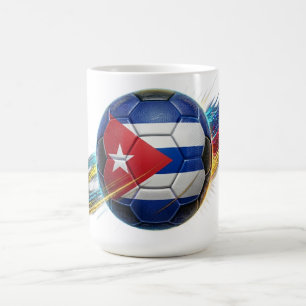 Taza De Café Balón de Fútbol de Cuba   Listo para el Estadio   