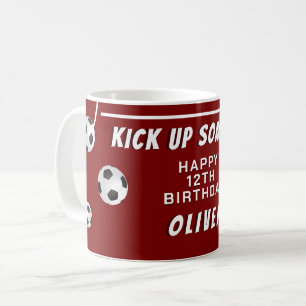 Taza De Café Balón de Fútbol Deportes Cumpleaños Infantil