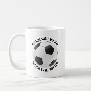 Taza De Café Balón de Fútbol Personalizado Pequeño 313 gramos P
