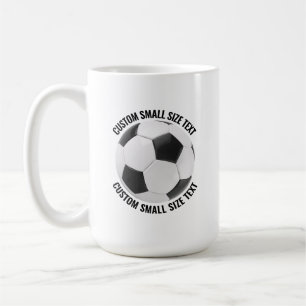 Taza De Café Balón de Fútbol Personalizado Pequeño 425 gramos P