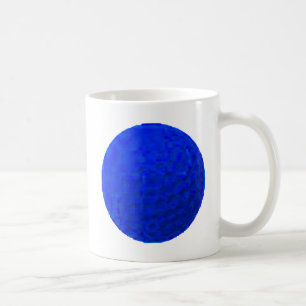 Taza De Café Balón de golf Azul Los Regalos del MUSEO Zazzle