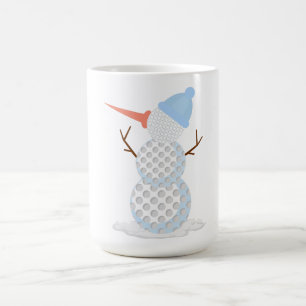 Taza De Café Balón de golf Snowman