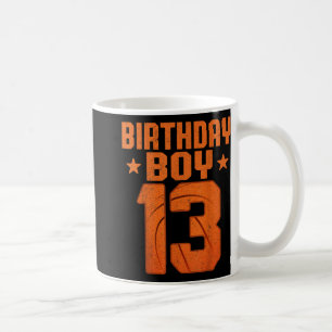 Taza De Café Baloncestista de 13 años 13 cumpleaños