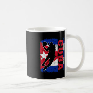 Taza De Café Baloncestistas cubanos Bandera de Baloncesto