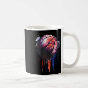 Taza De Café Baloncesto acuarela Dibujo Artesanía Baloncesto P