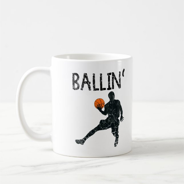 Taza De Café Baloncesto Ballin' Coffee Mug (Izquierda)