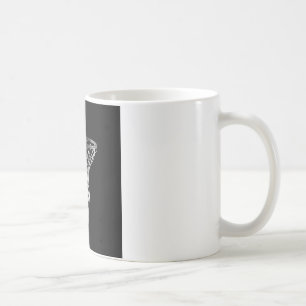 Taza De Café Baloncesto blanco y negro