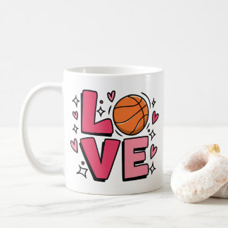 Taza De Café Baloncesto Chicas de la Cuta de Amor Mujeres Balon