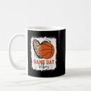 Taza De Café Baloncesto con sangre Día Vibes Baloncesto Mamá