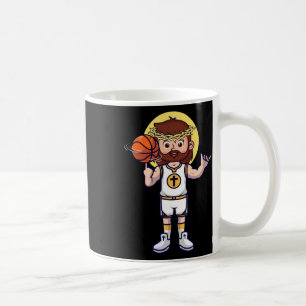 Taza De Café Baloncesto Cristiano Jesús Cristo Baloncesto Relig