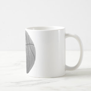 Taza De Café Baloncesto de escala de grises