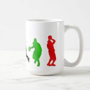 Taza De Café Baloncesto de los aros de los jugadores de