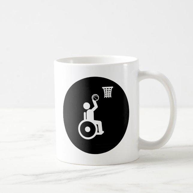 Taza De Café Baloncesto de silla de ruedas (Derecha)