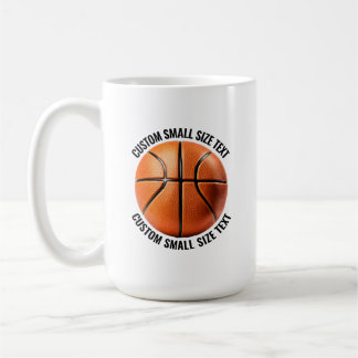 Taza De Café Baloncesto de Texto Personalizado Pequeño 0,44 L P
