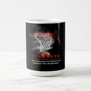 Taza De Café Baloncesto de Trabajo en Equipo Motivacional Inspi