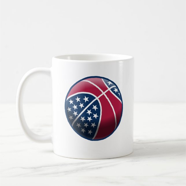 Taza De Café Baloncesto Día de la Independencia (Izquierda)