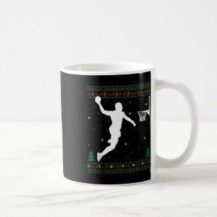 Taza De Café Baloncesto Dunking Navidad Jugador de Baloncesto f