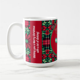 Taza De Café Baloncesto 🎄 Feliz Navidad, texto personalizado