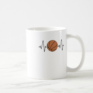 Taza De Café Baloncesto Heartbeat