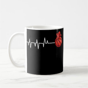 Taza De Café Baloncesto Heartbeat