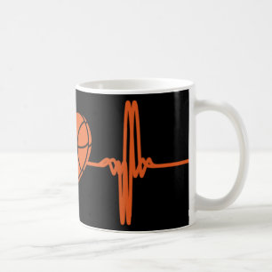 Taza De Café Baloncesto Heartbeat Sport Motive