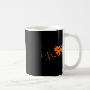 Taza De Café Baloncesto Heartbeat Sport Motive