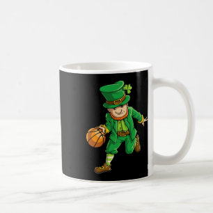 Taza De Café Baloncesto Leprechaun St Patricks Day Niños Me