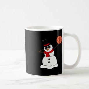 Taza De Café Baloncesto Navidades de luz de nieve en baloncesto