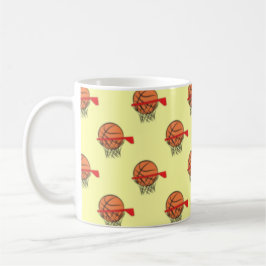 Taza De Café Baloncesto - Patrón de bolas y aros