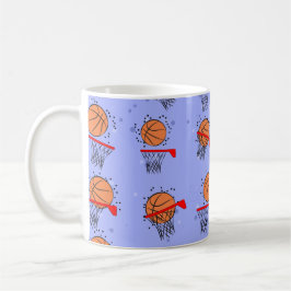 Taza De Café Baloncesto - Patrón de bolas y aros