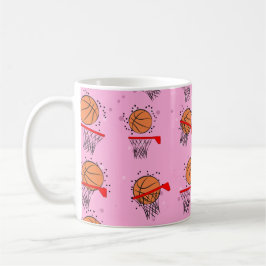 Taza De Café Baloncesto - Patrón de bolas y aros