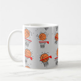 Taza De Café Baloncesto - Patrón de bolas y aros