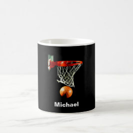 Taza De Café Baloncesto Reemplazar por su nombre