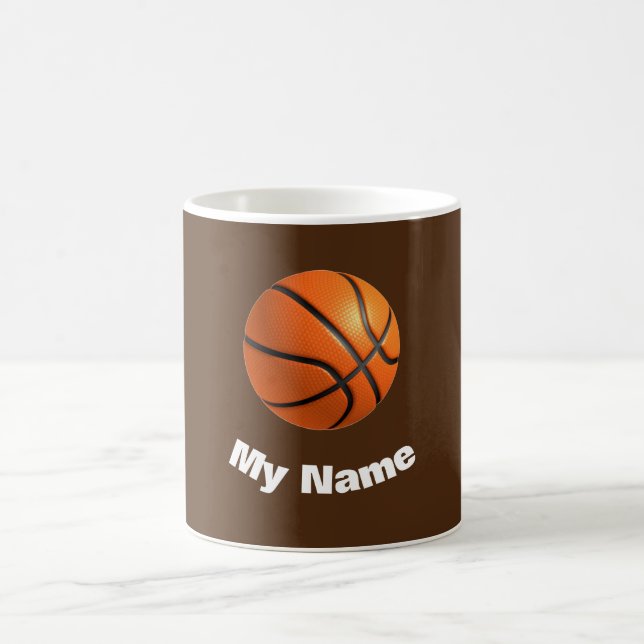 Taza De Café Baloncesto Su Nombre (Centro)